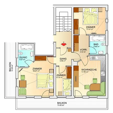 Gruener Apartment Sölden